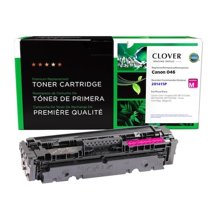 Cig Clover Imaging Remanufactured Magenta Toner Cartridge for Canon 1248C001 (046) 201415P
